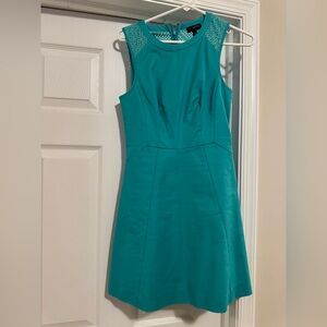 The Limited Turquoise Sleeveless Mini Dress